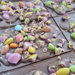 Load image into Gallery viewer, Caramel Shortbread Crushed Smartie Top Traybake