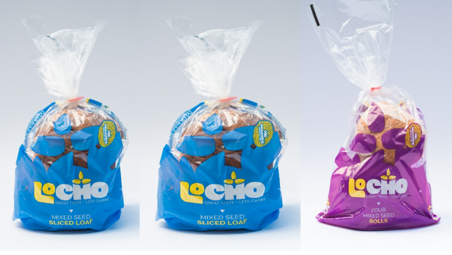 Box of 2 LoCho Low Carb Sliced Bread 360g and 4 Rolls