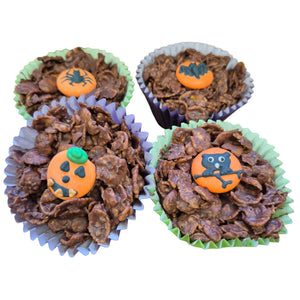 Pack of 4 Halloween Chocolate Cornflake Buns