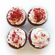 Load image into Gallery viewer, 4 Sweetheart Red Velvet Cupcakes (only available for collection)
