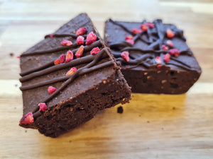 Box of 6  Low Carb Raspberry Brownies