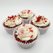 Load image into Gallery viewer, 4 Sweetheart Red Velvet Cupcakes (only available for collection)
