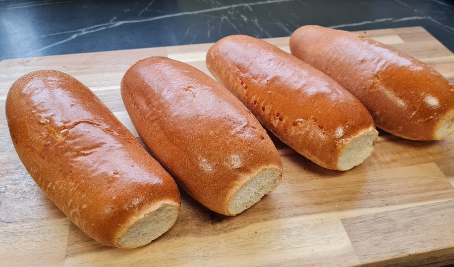 Pack of 4 Brioche Hot Dog Rolls