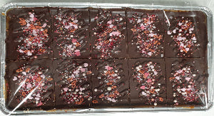 Valentines Caramel Shortbread Traybake