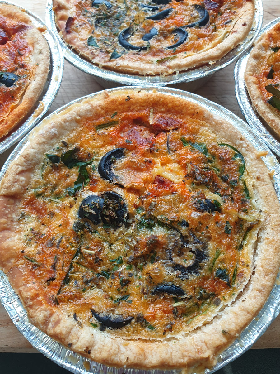 Olive and Chorizo Quiche