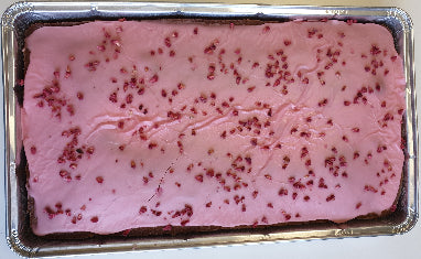Raspberry Ripple Traybake