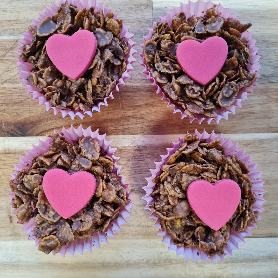 Pack of 4 Valentines Milk Choc Cornflake Nests