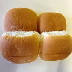 Pack of 4 White Burger Buns